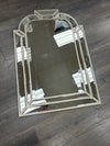 BEVELLED W/SILVER ARCHED MIRROR