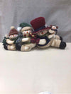 THREE STUFFED SNOWMEN