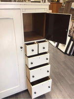 LARGE 5 DRAWER CREAM WARDROBE