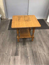 OAK 2 TIER END TABLE