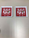2 REINDEER SM PLATES