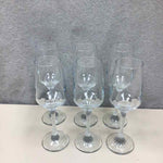 6 CLEAR STEM WARE