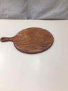 WOODEN PIZZA TRAY W/HANDLE
