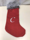 BURGUNDY GREY "C" STOCKING