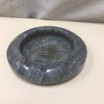 GRAY ROUND STONE ASHTRAY