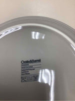 4 GREY CREAM SNACK PLATES