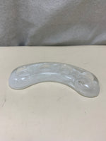 CURVED WHITE GLASS VOTIVE