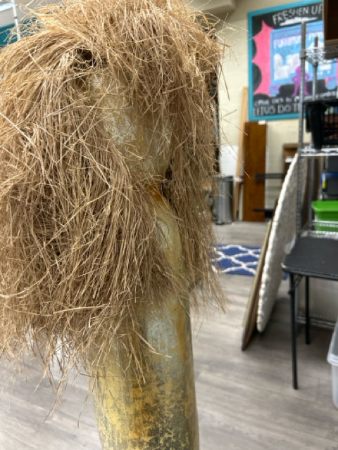 WOOD TALL LION HEAD