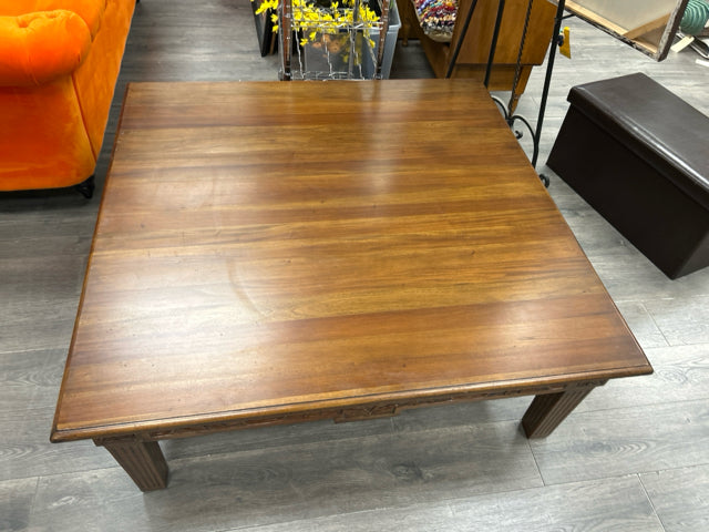 FRENCH WOOD CARVING COFFEE TABLE