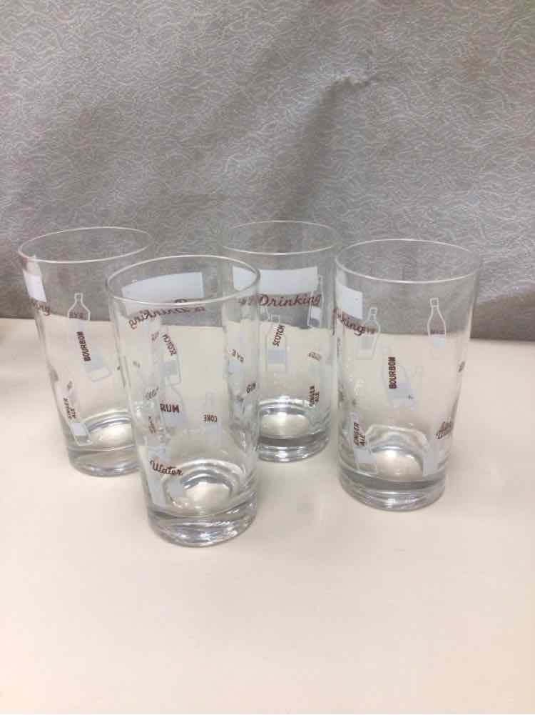 4 ALCOHOL TYPES GLASSES