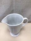 WHITE CERAMIC PITCHER