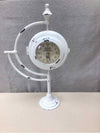 WHITE DISTRESSED LOOK CLOCK