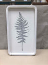 WHITE FRAME WOOD FERN PIC