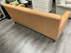 ORANGE FLEXSTEEL 3 SEAT CUSHION SOFA