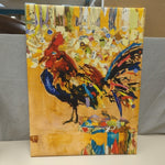 ABSTRACT ROOSTER CANVAS