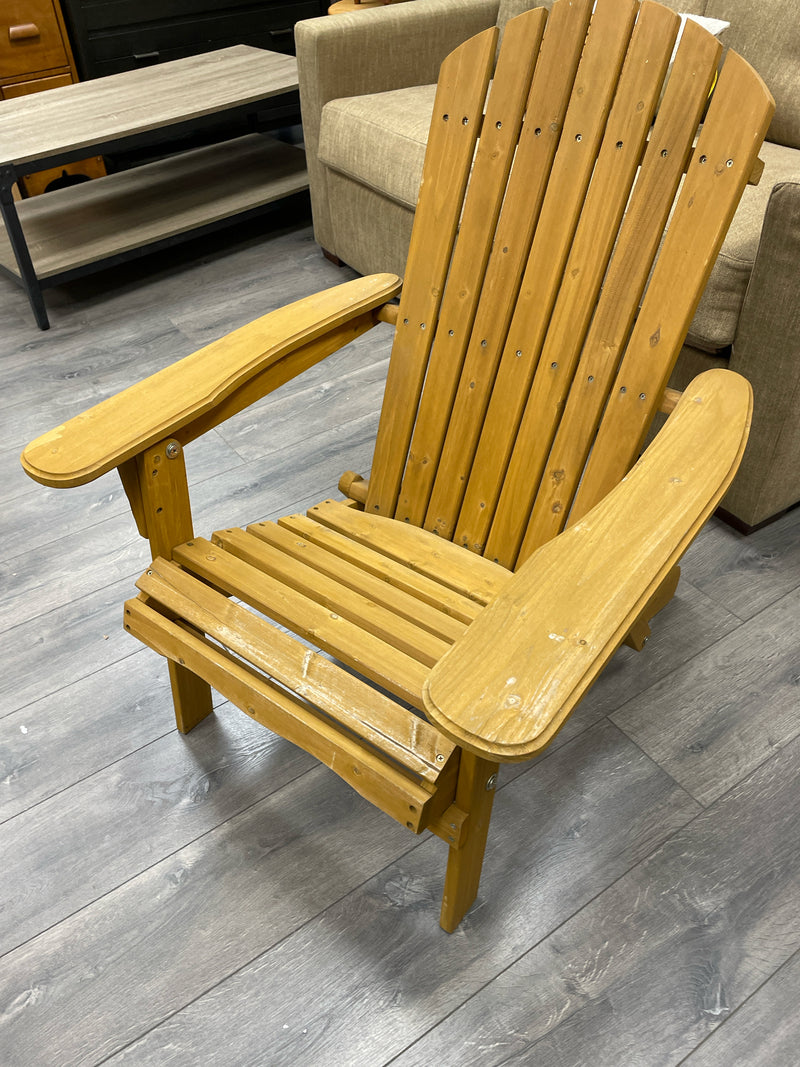 FOLDING ADIRONDACK WOOD PATIO CHAIR