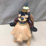 DRUMMER ON PIG W/FLAG