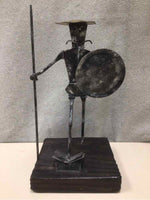 METAL MAN WALKING SCULPTURE