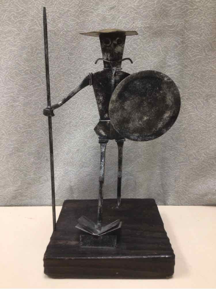 METAL MAN WALKING SCULPTURE