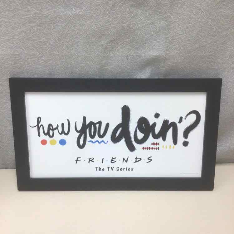 BLACK FRAME FRIENDS SIGN