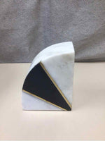 WHITE/BLACK/GOLD BOOK END