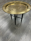 GOLD ASIAN TRAY ON STAND