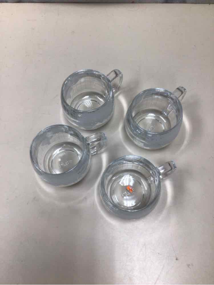 4 VINTAGE GLOBE MUGS