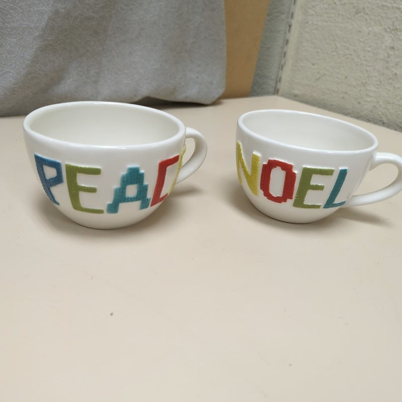 PEACE & NOEL MUGS