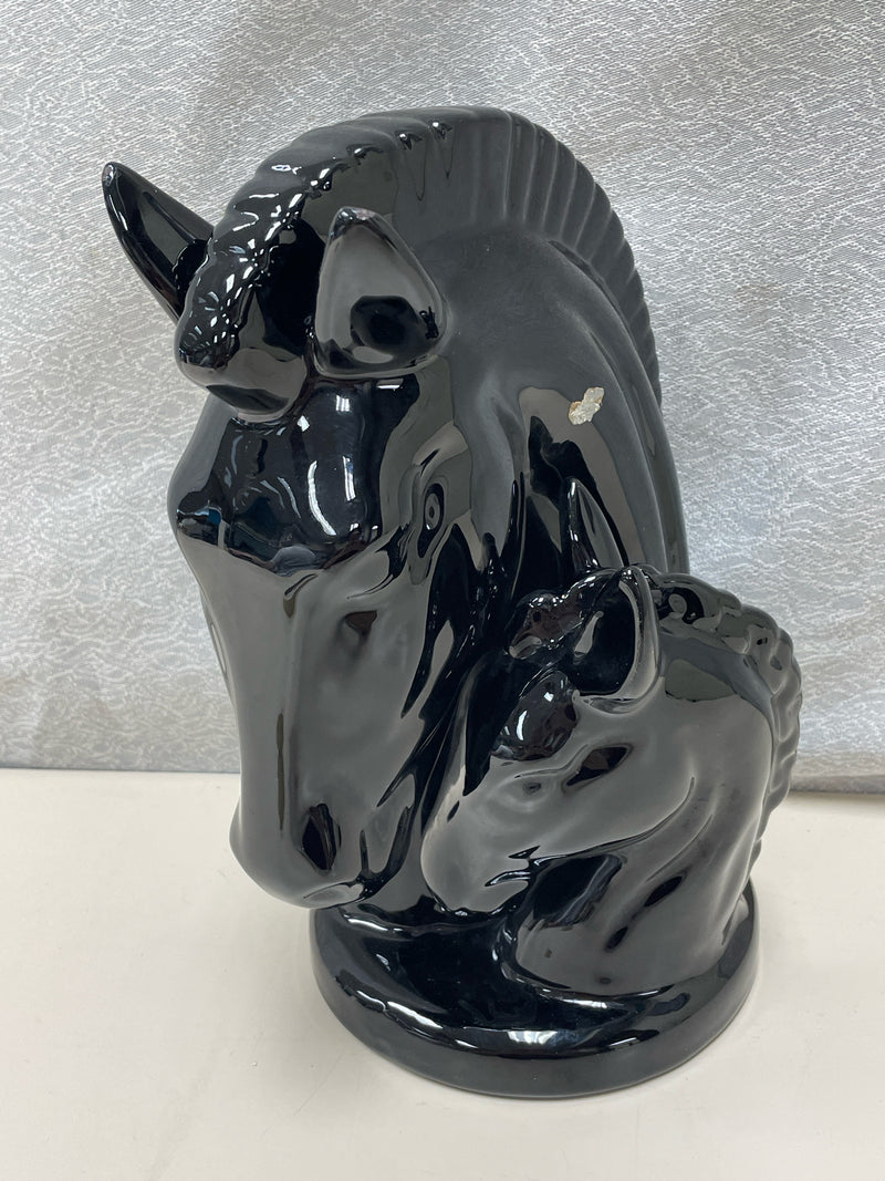 HORSE AND FOAL CERAMIC SCULPTURE