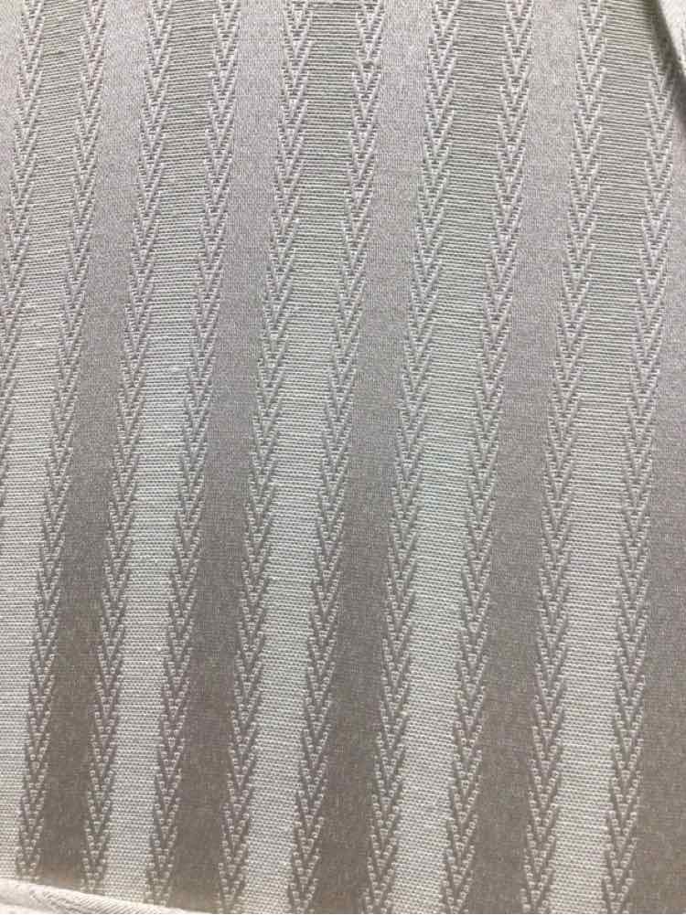 WHITE/GOLD TABLE LAMP WITH STRIPPED SHADE