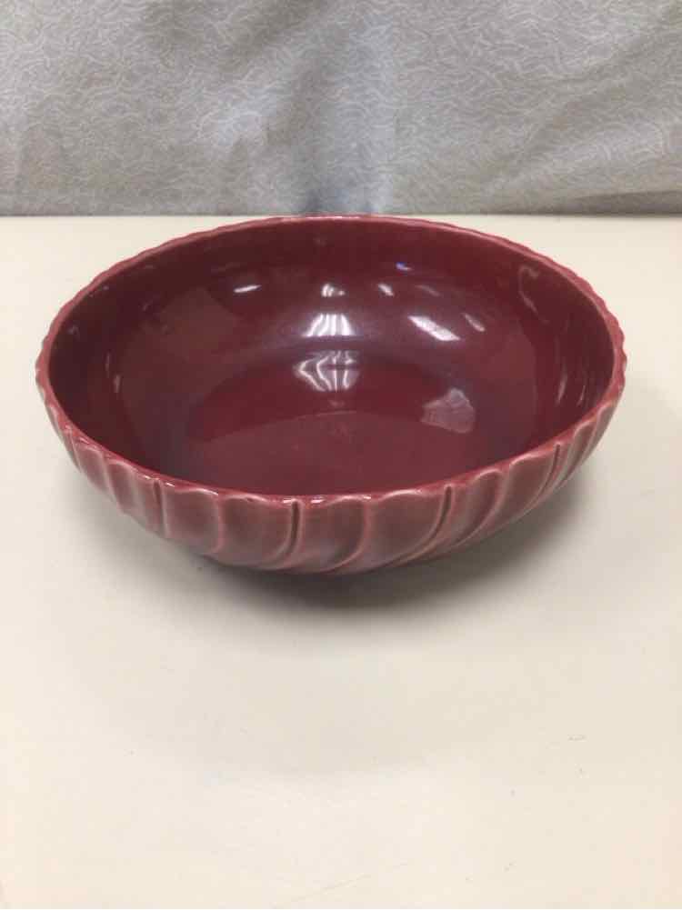 MAROON CERAMIC BOWL