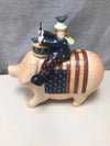 DRUMMER ON PIG W/FLAG