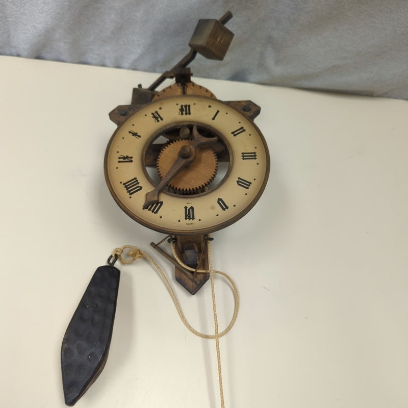 REPRODUCTION WOOD DUTCH CLOCK