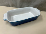 SMALL BLUE SERVING DISH