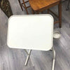 GREY METAL TRAY TABLE