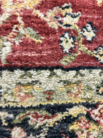 RED BLACK TAN RUG