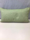 GREEN/TAN PILLOW W/BUTTON