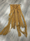 BROWN BEADED MACRAME
