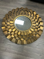 GOLD JAGGED EDGE MIRROR