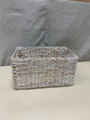 WHITE WASHED SEAGRASS BASKET