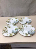 4 "AUTUMN BLISS" DINNER PLATES