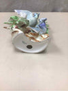 BLUE BIRDS W/FLORAL FIGURINE
