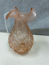 IRIDESCENT PINK GLASS VASE