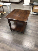 BROWN END TABLE WITH 1 DRAWER