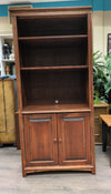 WOOD MULTI-TIER SHELF W/CABINET