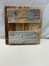 OHIO SHAPE WOOD W/TEAL WHITE