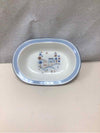 VINTAGE BROWN/BLUE SERVING DISH
