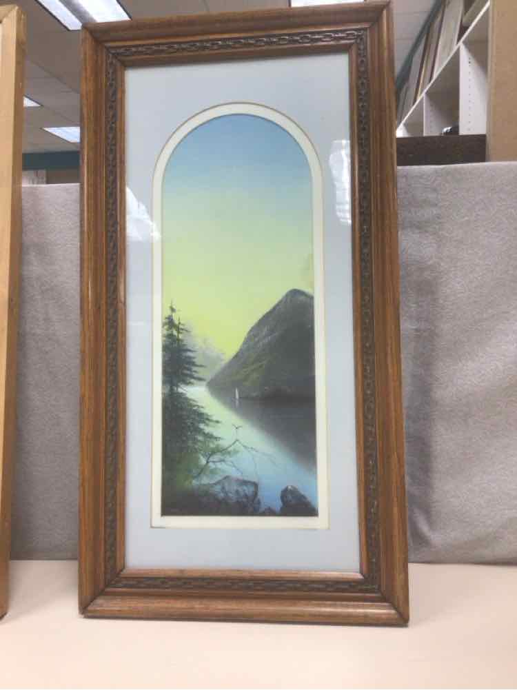 VINTAGE MOUNTAIN/LAKE PIC