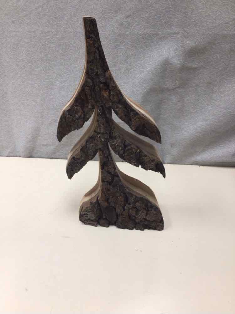 WOOD CARVED TREE SCULPTURE
