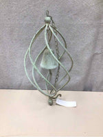 GREEN METAL HANGING BELL DIST.